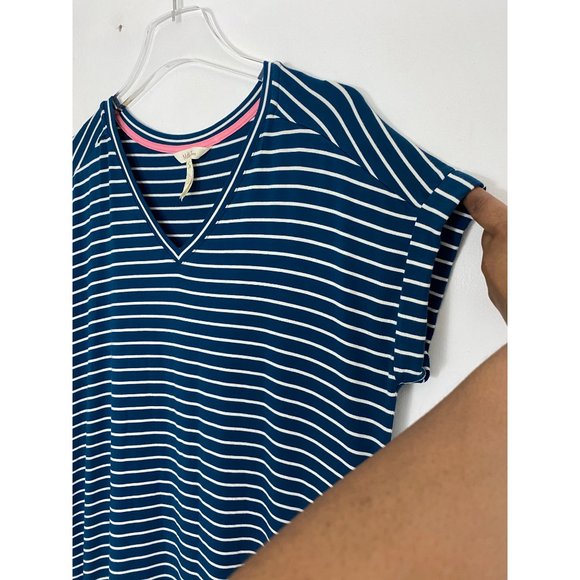 Matilda Jane Women’s Blue & White Stripe Set Sail Maxi Dress Shirt Dress Small - Picture 4 of 9